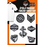 Fantastıc Arma Ütü Ile Yapışan Dokuma Arma Seti Patch Yama Denizci/beach Modeli