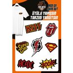Fantastıc Arma Ütü Ile Yapışan Dokuma Arma Seti Patch Yama Superman Modeli