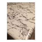 Fantastıc Astarlı Silinebilir Pvc Muşamba Masa Örtüsü Gri Füme Mermer Desen 4-6-8-12 Kişilik