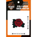 Fantastic Gül Modeli Ütü Ile Yapışan 10'lu Paket Polyester Dokuma Arma Yama Seti