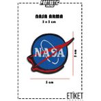 Fantastic Ütü ile Yapışan Dokuma Arma Patch Yama Nasa Modeli