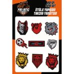 Fantastıc Ütü ile Yapışan Dokuma Arma Seti Patch Yama Aslan, Kurt, Futbol Topu Modeli
