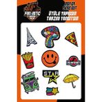 Fantastıc Ütü ile Yapışan Dokuma Arma Seti Patch Yama Emoji, Star Modeli