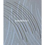 Fantastik Astarlı Pürüzsüz Silinebilir Modern Çizgili Kaymaz Pvc Muşamba Masa Örtüsü - 140 x 180 cm - Kahverengi