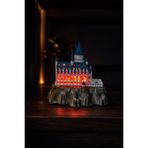 Fantastik Kale Gece Lambası – El Boyaması Dekoratif Masa Lambası – 3D Baskı Ortam Aydınlatması – Pilli
