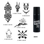Fantastik Modeller Spray Tattoo Geçici Dövme Seti Dark Siyah Sprey