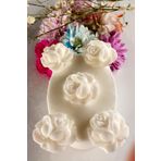 FANTASTİK SANAT ATÖLYESİ Dekoratif Hediyelik Lüks Seri Gül Kokulu 120 gram Oval Banyo Ve El Sabunu