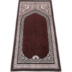 Fantastik Seccamat Seccade Kadife Dokulu 65 x 120 cm. Baskı Desenli Diz Ağrıtmayan Suni Deri Tabanlı - Bordo