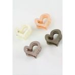 fantastik store BJT85720NTR 3 Adet Kalp Minik Mandal Toka 2,5 Cm