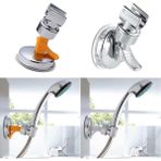 Fantastik Store Dayanıklı Banyo Aksesuarları Vakumlu Vantuz Duş Başlığı Tutucu Kafa ( Lisinya )