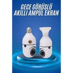 Fantastik Store Gece Görüşlü Akıllı Dönebilen Ev Kamerası Ampül Kamera - Lisinya