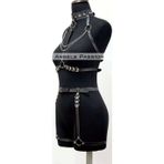Fantazi İç Giyim Zincirli Erotik Harness Takım