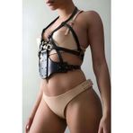Fantezi Göğüs Harness, Seksi Bayan Deri İç Giyim