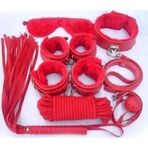 Fantezi 'Li Kırbaç Ve Kelepçe Set