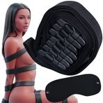 Fantezi Ürünleri, 7 Parça Fantezi Esaret Seti - Fantezi Aletleri ve Fantezi Eşyaları | Dayanıklı Tasarım - Fantezi Kelepçe ve Yatak Kelepçesi ile Erotik Oyunlara Heyecan Katacak Bdsm Seti