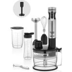 Fantom Gri Çok Fonksiyonlu Mutfak Robotu ve Blender Seti, Püre ve Smoothie Uygulaması - Altın - Gri