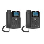 Fanvil X3U Enterprise VoIP Telefon, 2,8 inç Renkli Ekran, 6 SIP Satırı, Çift Bağlantı Noktalı Gigabit Ethernet (2'li Paket)