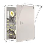 FANYUAN Google Pixel Tablet için Tablet Kılıfı, Darbeye Dayanıklı İnce Silikon Kılıf, TPU Esnek Kauçuk, Çizilmez, Google Pixel Tablet için Kılıf Kapağı. (şeffaf)