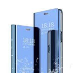 FANYUAN Xiaomi Poco M6 4G için Kılıf, Uyku/Uyanma Fonksiyonlu Ayna Kaplama Kapaklı Kılıf, Katlanır Braket, Xiaomi Poco M6 4G Kılıfı için Akıllı Telefon Kılıfı (Mavi)