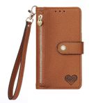 FANYUAN Xiaomi Poco M6 Plus 5G için Kılıf, Manyetik Kapaklı Deri Premium Cüzdan Telefon Kılıfı, Kart Yuvalı ve Katlanır Standlı, Xiaomi Poco M6 Plus 5G için Kılıf Kapağı. (Kahverengi)
