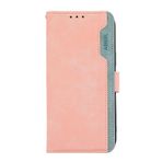 FANYUAN Xiaomi Poco M6 Pro 5G için Kılıf, Manyetik Kapaklı Deri Premium Cüzdan Telefon Kılıfı, Kart Yuvalı ve Katlanır Standlı, Xiaomi Poco M6 Pro 5G için Kılıf Kapağı.(Pembe+Camgöbeği)