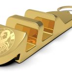 Faonx Technology KeepsPhone 24K Ayar Altın Kaplama, Çok Açılı Telefon Standı Anahtarlık, Burçlar serisi Akrep burcu