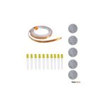 Fapatech Bakır Folyo İletken Bant ,Cr2032 Lityum Pil ,5mm Sarı LED Seti – Kağıttan Devre Kit