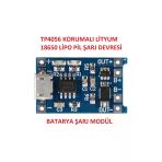 Fapatech Tp4056 1A Lipo - Li Ion Pil Şarj Devresi Micro Usb Girişli - 1S Lipo Pil Uyumlu