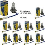 Far Ampülü Narva H3 Ampul 55 W 12 Volt 10LU Paket Helogen 48321 - Renkli