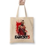 Far Cry 3 Vaas Bez Çanta Uzun Saplı - Açık Bej - 40 X 40