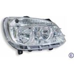Far Sinyal Sağ Doblo 06-10 Elektrikli H7+H1 Set - Antrasit - Seçenek 1