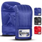 Farabi Sports Boks Torbası Antrenman Boks Eldiveni MMA Eldiven Boks Torbası (Mavi, XL)