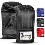 Farabi Sports Boks torbası antrenman boks eldiveni MMA eldiven boks torbası (siyah, S)