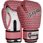 Farabi Sports çocuk boks eldivenleri, 4 oz MMA, Muay Thai, Junior Boks torbası, eldiven, pembe, 113 gram