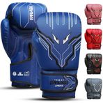 Farabi Sports Çocuk Boks Eldivenleri Erkek ve Kız Kickboks Eldivenleri 6-oz Gençlik, Genç Boks Eldivenleri MMA, Muay Thai, Boks Pedi, Boks Torbası ve 5-10 Yaş Arası Eğitim için (Blue, 6-oz)