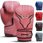 Farabi Sports Çocuk Boks Eldivenleri Erkek ve Kız Kickboks Eldivenleri 6-oz Gençlik, Genç Boks Eldivenleri MMA, Muay Thai, Boks Pedi, Boks Torbası ve 5-10 Yaş Arası Eğitim için (Pink, 6-oz)