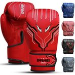 Farabi Sports Çocuk Boks Eldivenleri Erkek ve Kız Kickboks Eldivenleri 6-oz Gençlik, Genç Boks Eldivenleri MMA, Muay Thai, Boks Pedi, Boks Torbası ve 5-10 Yaş Arası Eğitim için (Red, 6-oz)