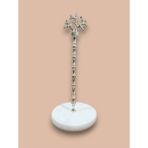 Faralya Home Doğal Mermer 14 cm Kağıt Havluluk Gümüş Mercan - Beyaz