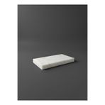 FARALYAHOME Doğal Beyaz Kalın Mermer 20x10 Cm Yağlık Altlığı Sunumluk Sıvı Sabunluk Altlığı