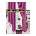 Farbateks Mürdüm Renk Güneşlik Blackout Kararma Fon Perde Düz Dikim 260 x 260