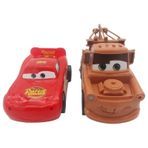 Farbu Cars Şimşek Mcqueen ve Mater Oyuncak Sürtmeli 2 Li Araç Seti, Arabalar Oyuncak Figür