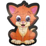 Farbu Oyuncak 19 Parça Ahşap Kedi Puzzle