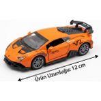 Farbu Oyuncak Çek-Bırak Mekanizmalı 12CM Süper Sport Model Kapıları Açılabilir Metal Oyuncak Yarış Arabası - 12 cm