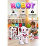 Farbu Oyuncak Dans Eden Robot! 7 Fonksiyonlu Uzaktan Kumandalı Işıklı Sesli Müzikli Yürüyen Akıllı Oyuncak Robot - Kırmızı