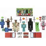 Farbu Oyuncak Enderman Golem Cripper Minecraft 7 Karakter 14 Aksesuar 21 Parça Çocuk Figür Oyun Seti - Çok Renkli