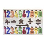 Farbu Oyuncak FBP12 Renkli Sayılar İşlemler 27 Parça Eğitici Ahşap Puzzle