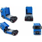 Farbu Oyuncak Işıklı Sesli Pilli Metal Çek Bırak Renault Tır - JS1125S - Mavi