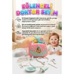 Farbu Oyuncak Küçük Doktorlar! 10 Parça Doktor Alet ve Ekipmanlı Taşınabilir Şık Çantalı Oyuncak Seti - Pembe