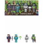 Farbu Oyuncak Süperman Minecraft 4 Karakter 3 Aksesuar 7 Parça Çocuk Figür Oyun Seti - Çok Renkli