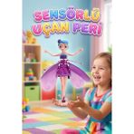 Farbu Oyuncak Uçan Peri Bebek Hareket Sensörlü Şarjlı Dazzle Colour Işıklandırmalı Uçan Mor Oyuncak Bebek